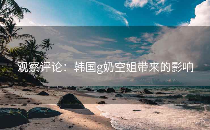 观察评论：韩国g奶空姐带来的影响  第1张